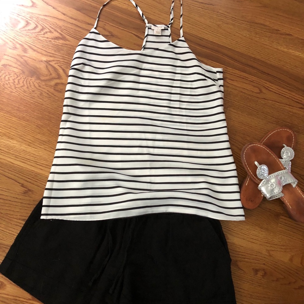 J Crew silky racer back tank.